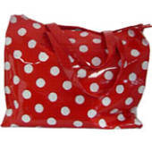 Gift: Shopping Bag - Red/White Polka Dot