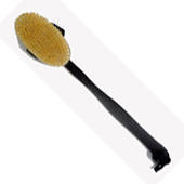 Wooden L/H Body Brush - Black