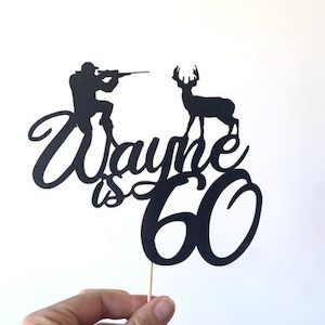 Hunting Deer Cake Topper