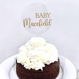 Personalised Acrylic Cake Topper