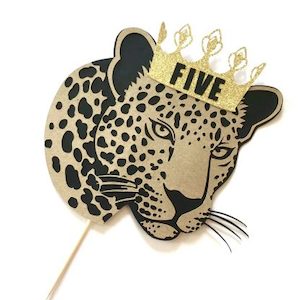 Personalised Cheetah Cake Topper