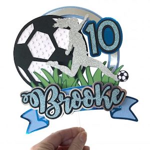 Soccer Cake Topper