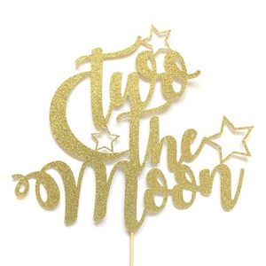 Two The Moon Cake Topper