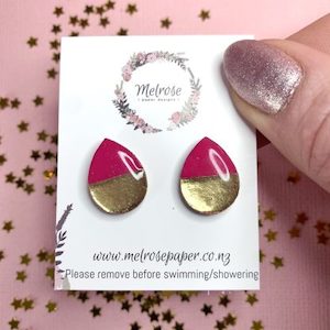 Geometric TEAR DROP foil studs