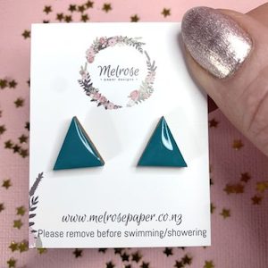 Geometric Triangle Stud (Multiple Colours)