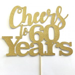 Cheers to Years Cake Topper