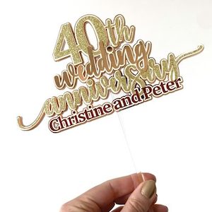 Anniversary Cake Topper