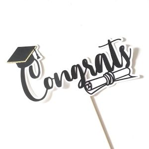 Congrats Graduation Cake Topper