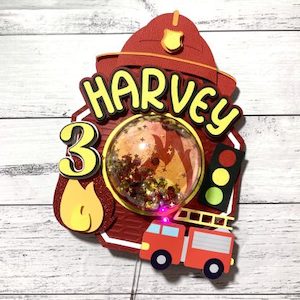 Fire Engine Cake Topper