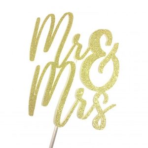 Mr and Mrs Cake Topper