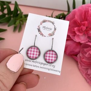 GINGHAM French Lever Pink