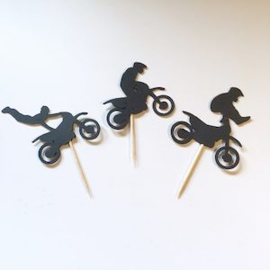 Dirt bike Cupcake Toppers (12 pack)