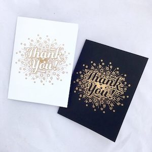 Gold Foil Thank You Card