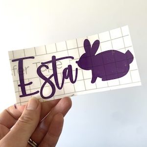 Bunny Lunch Box Decal