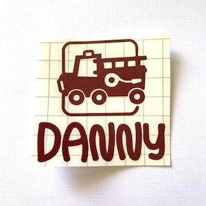 Products: Fire Truck Lunchbox Decal