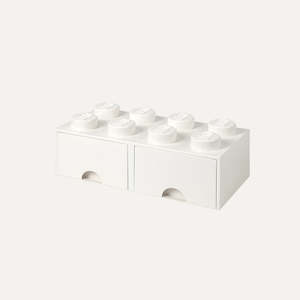 Lego: LEGO Brick - White 2 Drawer