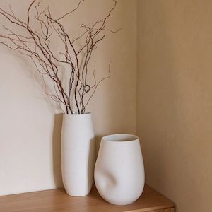 Hazel Vase Large - Beige