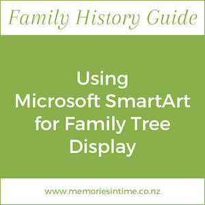 Using Microsoft SmartArt for Family Tree Display