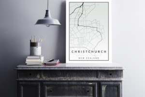 City Map- Christchurch, New Zealand