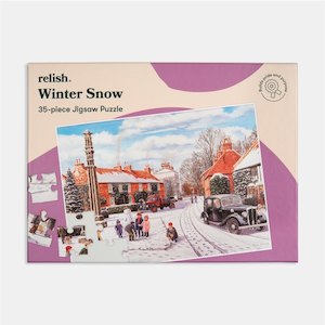 Winter Snow Relish Tray Dementia Jigsaw Puzzle – 35 Piece