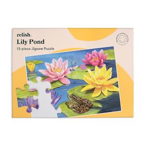 Lily Pond Relish Tray Dementia Jigsaw Puzzle – 13 Piece