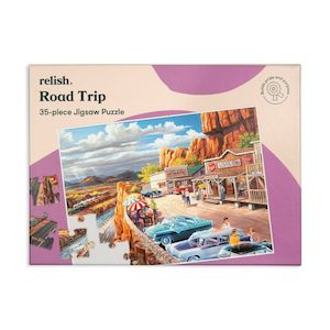 Road Trip Relish Tray Dementia Jigsaw Puzzle – 35 Piece