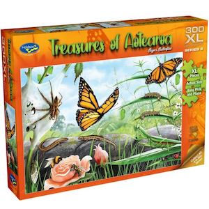 Holdson Puzzle Treasures of Aotearoa S1 300 XL Piece Bugs and Butterfly