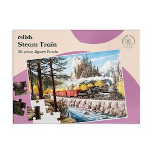 Steam Train Relish Tray Dementia Jigsaw Puzzle – 35 Piece