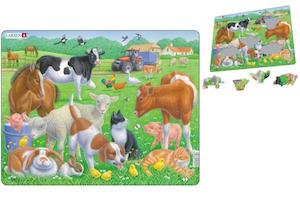 Pets & Farm Animals Larsen Tray Puzzle 15 Piece