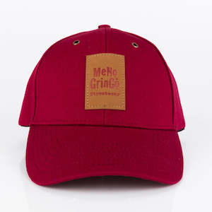 Burgundy curved peak cap - Classic range. 100% cotton.