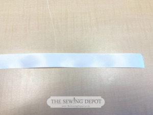 Ribbons Trims: Offray Double Face Satin Ribbon - 22mm Antique White