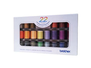 Machine Embroidery Threads: Brother Boxed Embroidery Thread - 22 Pack