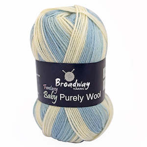 Wool Yarn Fibres: Broadway Fantasy Purely Wool Baby 4 Ply