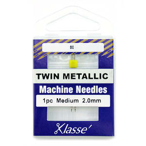 Machine Needles: Klasse' Twin Metallic Home Sewing Machine Needle