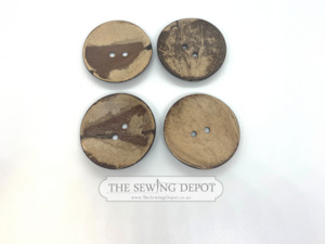 Notions Miscellaneous: Giant Rustic Wood Buttons