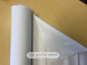 Fabrics: Mid Weight Woven Interfacing - White