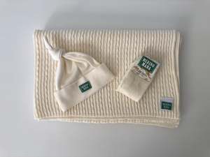 Products: Merino Wool Baby Blanket, Beanie and Socks Gift Set