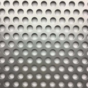 R06440 Perforated Metal Sheet: 6.4mm Round, 40% Open Area