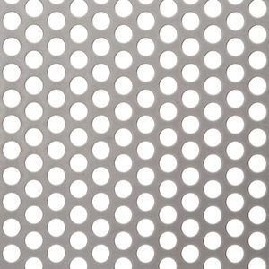 R09540 Perforated Metal Sheet: 9.5mm Round, 40% Open Area