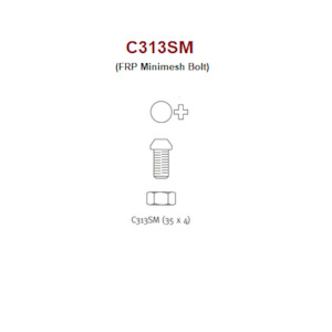 FRP Minimesh Screw and Bolt