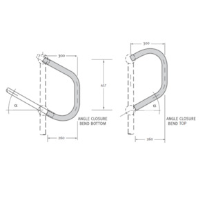 Angle Closure Bend (ACB) 32NB, Untreated Or Galvanised, Mild Steel