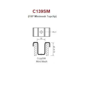 FRP Minimesh Top Clip