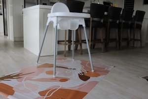 Products: XL Mess Mat - Peach Flora