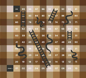 Mess Mat: Snakes and Ladders: Retro