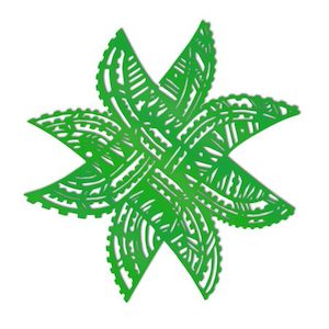 Matariki Fetu Pe’a (star) — Green Acrylic