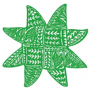 Creative art: Taro Fatu Matariki (star), 2022 — Green