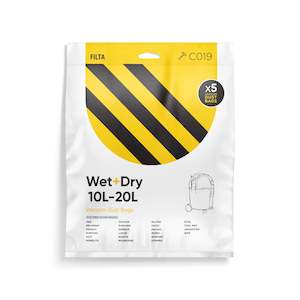 Textile wholesaling: Vacuum Cleaner Dust Bags Wet & Dry SMS Multi Layered 10L - 20L : 5 Pack - Compaitable With Many Models Including Karcher/Nilfisk/Hoover/Kerrick/Pullman/Royobi/Ozito/Stihl/Wirbel/Rupes/Delonghi/Ghibli/Bosch/Duravac/Milwaukee & Many Other Brands