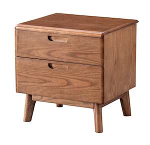 #17115 Solid Ash wood bed side table 2 colors available