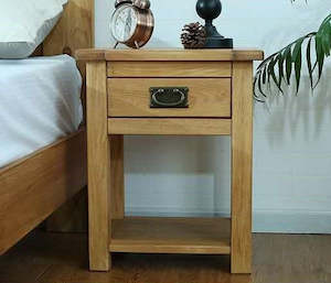 Bedside Table - Solid  pine Wood, 3 colors available