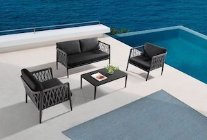 4pcs Ropes Aluminum Outdoor sofa set #1216